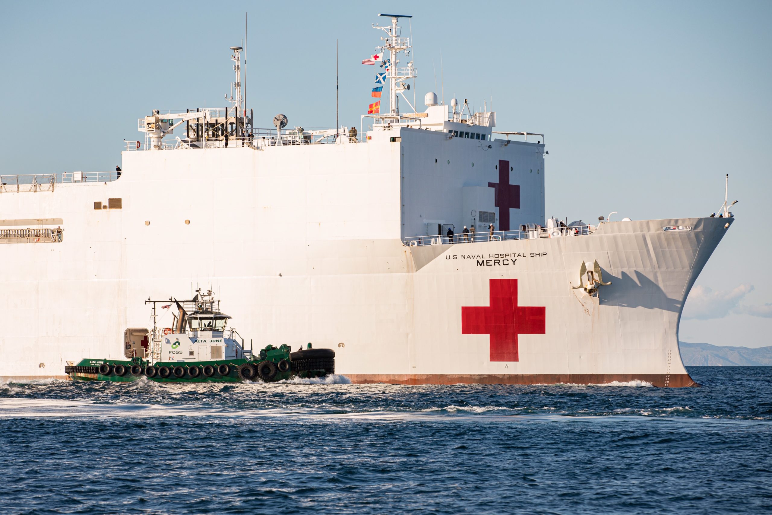 Foss Maritime Assists USNS Mercy into Port Foss Maritime Company, LLC